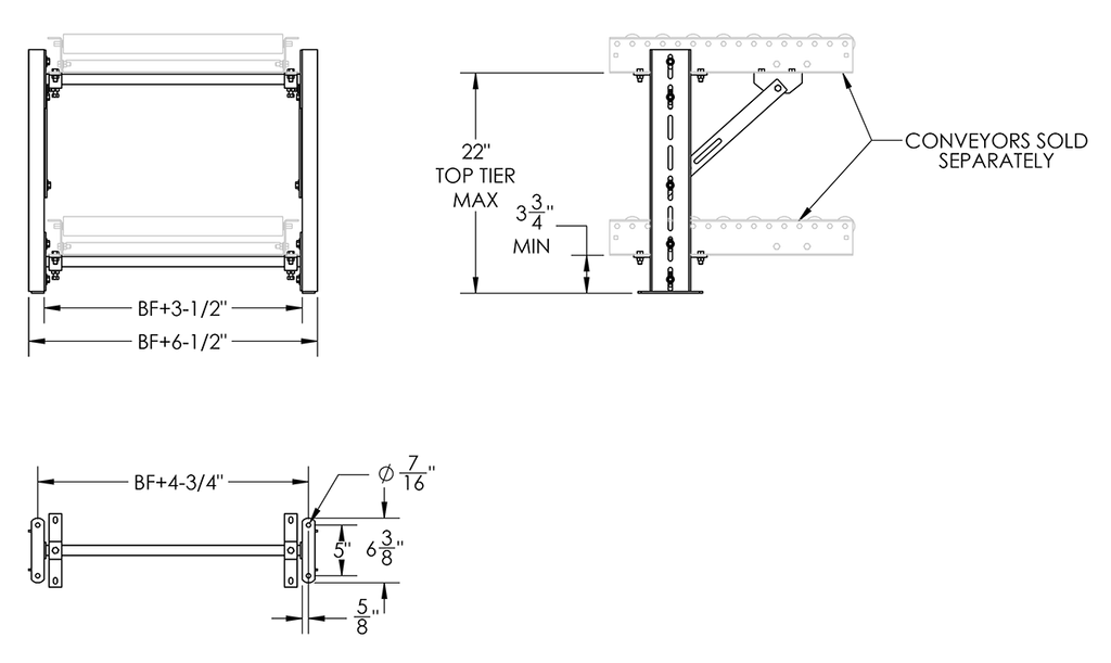 Conveyor Multitier Support HMT22B08