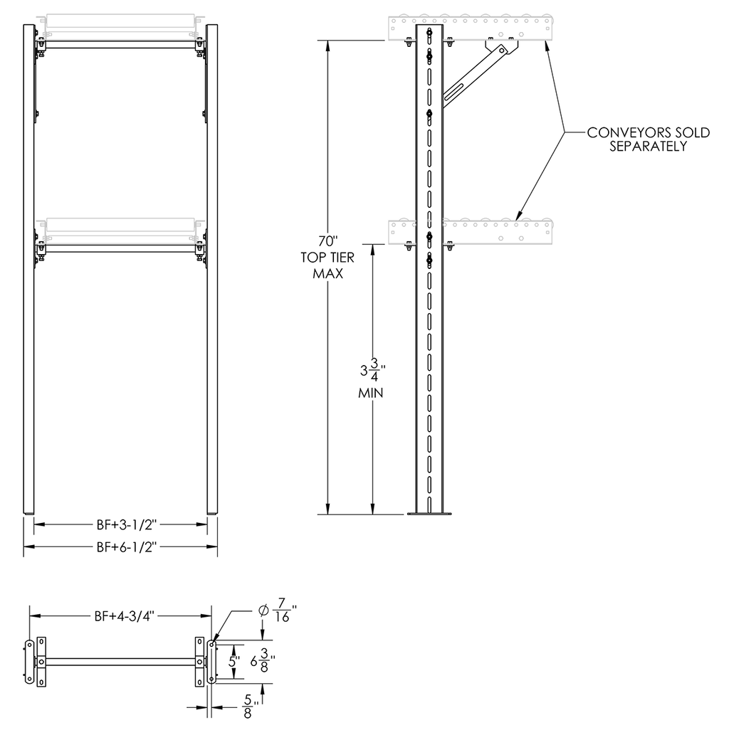 Conveyor Multitier Support HMT70B07