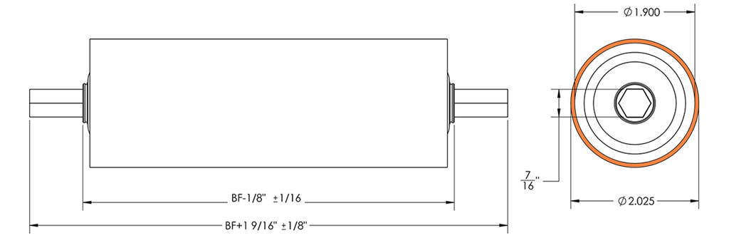 Conveyor Roller KG10VOGPTS