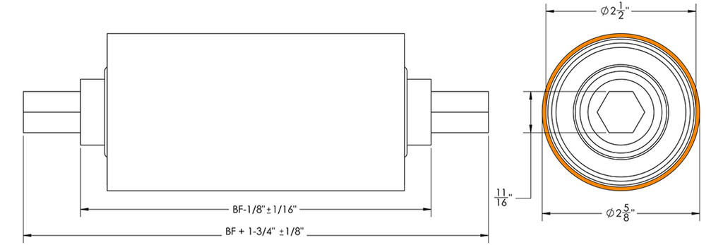 Conveyor Roller SG33VO