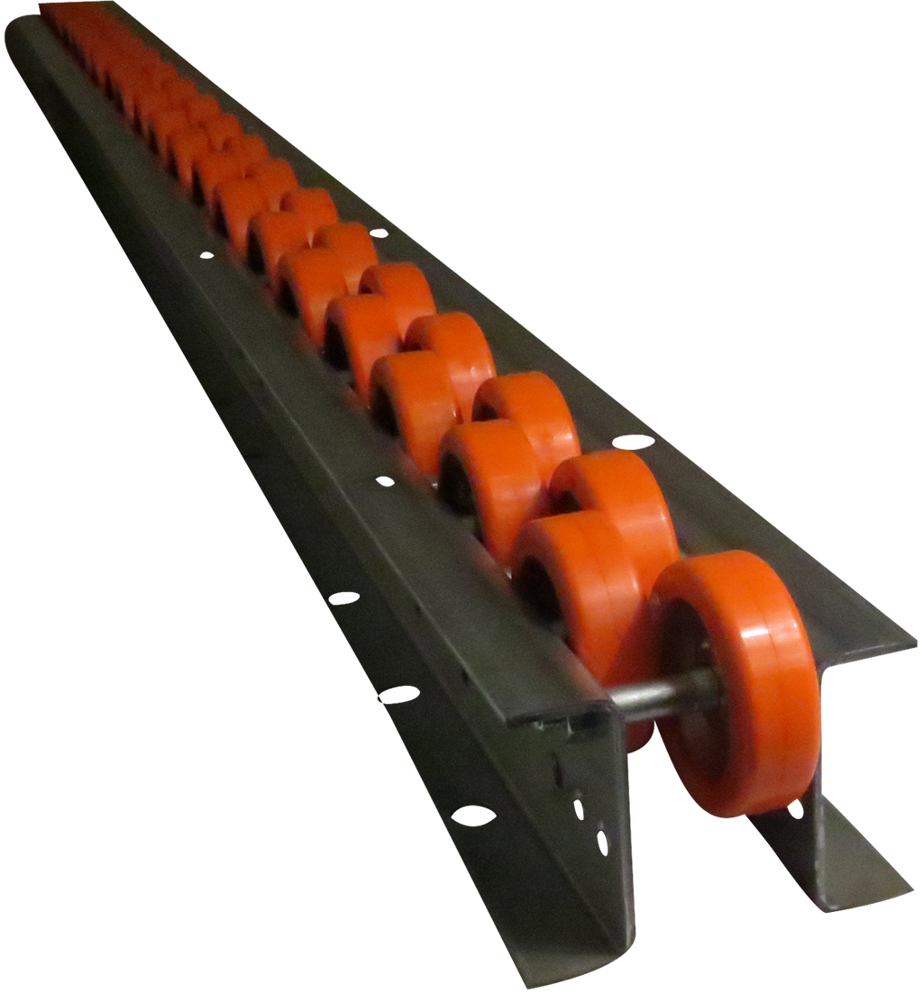 Flow Rails With Guide Wheel Flow Rail 10FR4G6515PU – Ashland Conveyor
