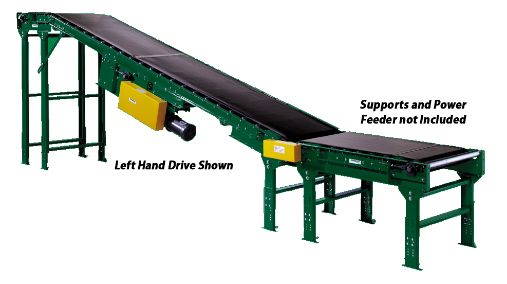 Incline Power Belt Conveyor RBI19036BRT19.25RC3/4A1PE90
